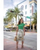 Conjunto Saia Midi Estampada Joyaly