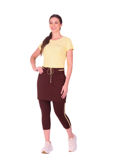 Conjunto Elisa Fitness Em Malha Amarelo Hapuk Primavera/Verão 2027