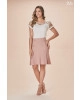 Conjunto Saia Botões Rose D'Azul 