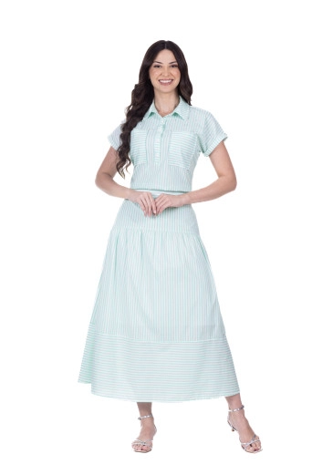 Blusa Milena Em Tecido Plano Verde Claro Hapuk Primavera/Verão 2026