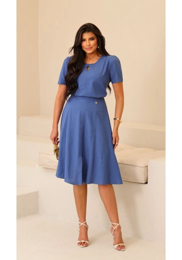 Conjunto Raquel Em Viscose Maria Amore Outono/Inverno 2026