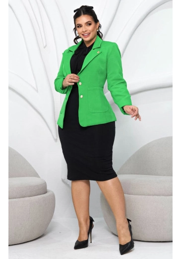 Blazer Cristine Em Alfaiataria Verde Maria Amore Outono/Inverno 2025