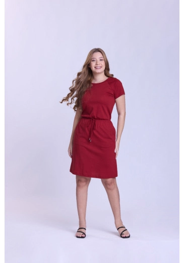 Vestido Catarina Em Malha Bordo Hapuk Outono/Inverno 2026