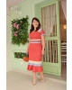 Vestido Linho Tricolor Plus kauly 