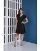 Vestido Laise com Amarração Preto Tata Martello