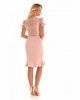 Vestido Fasciniu's Alfaiataria Plissado Rose 10956