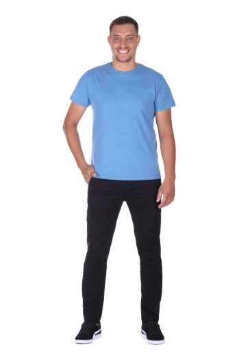 Camiseta Igor Em Malha De Algodão Azul Hapuk Alto Verão 2025