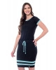 Vestido Detalhe nas Mangas Preto Hapuk