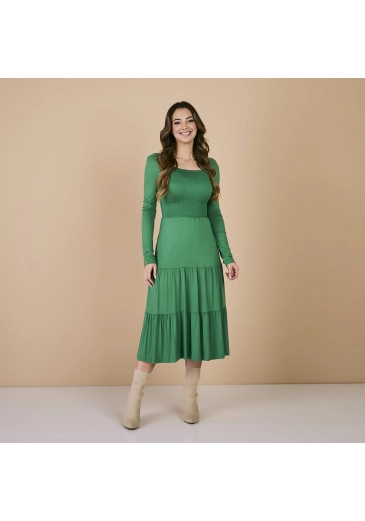 Vestido Geise Viscolycra Premium Verde Tata Martello Outono/Inverno 2023