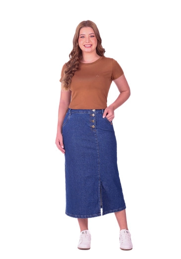 Blusa Luiza Em Malha Pima Caramelo Hapuk Primavera/Verão 2027