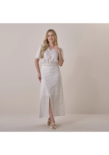 Conjunto Joana Em Bordado Ayra Azul Tata Martello  Primavera/Verão 2026