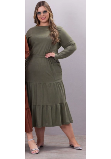 Vestido Maya Em Malha Verde Hapuk  Outono/Inverno 2026