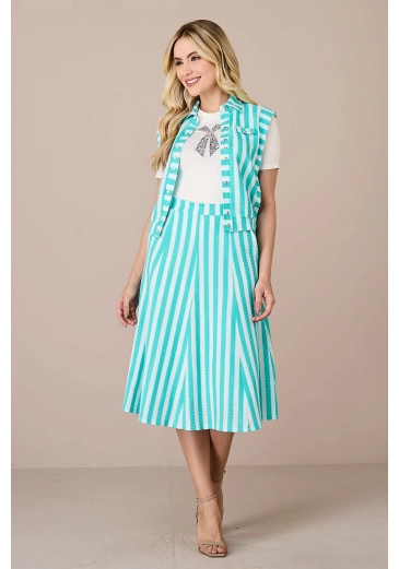 Conjunto Marina em Malha Imperial Maxi Verde Tatá Martello Alto Verão 2025