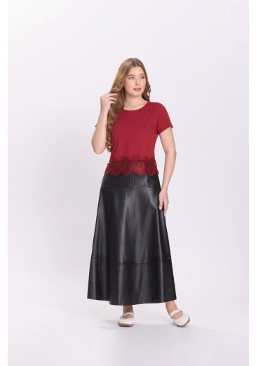 Blusa Tainara Em Malha Bordo Hapuk Outono/Inverno 2026