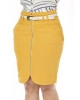 Saia com Zíper Mostarda Via Tolentino