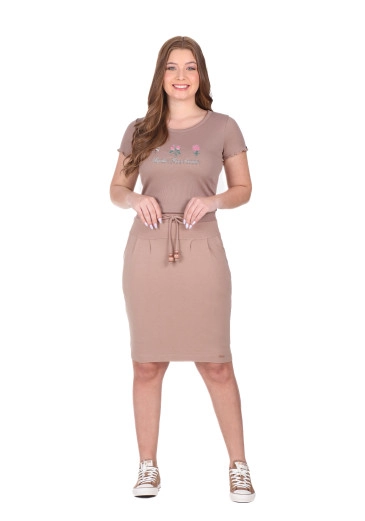 Blusa Dayse Em Malha Canelada Marrom Hapuk Primavera/Verão 2026