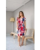 Vestido Tropical Vermelho Boutique K 