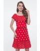 Vestido Poá Vermelho Hapuk