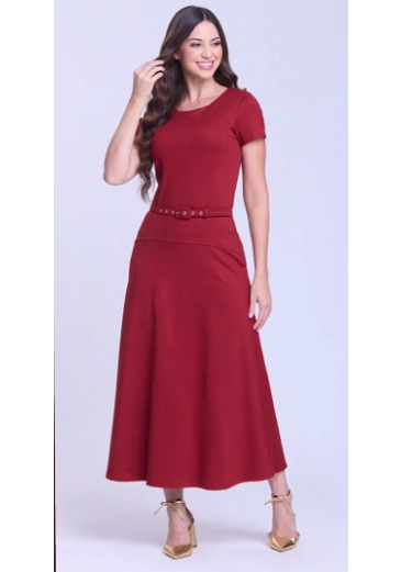 Vestido Milena Em Ponto Roma Bordo Hapuk Outono/Inverno 2026