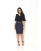 Saia Jeans Escura Laura Rosa