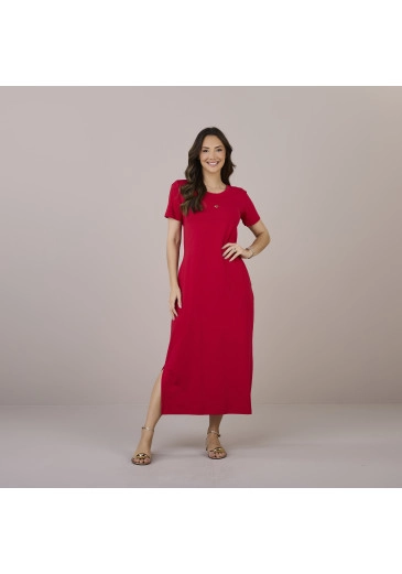 Vestido Adele Em Malha Vermelho Tatá Martello Outono/Inverno 2025