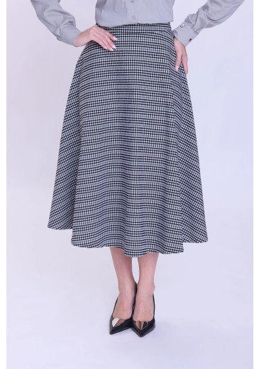 Saia Salete Em Alfaiataria Tweed Preto Hapuk Outono/Inverno 2026