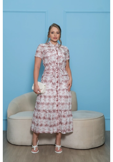 Chemissie Longo Em Laise Bordado Off White Kauly Primavera/Verão 2025 