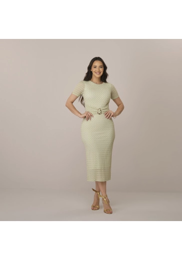Vestido Adriana Em Renda Com Brilho Tatá Martello  Primavera/Verão 2027