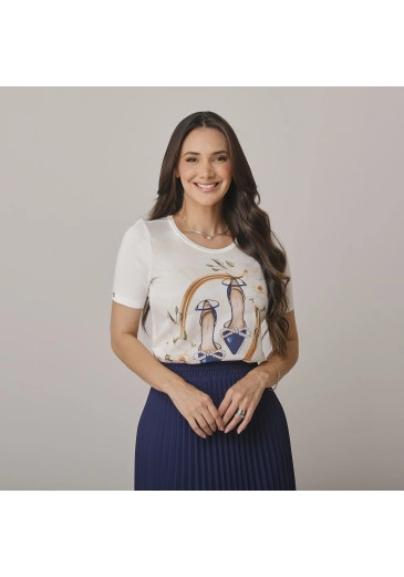 Blusa Yasmin Em Crepe Gloss + Malha Sapato Tata Martello Outono/Inverno 2026