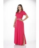 Vestido Longo com Fenda Via Tolentino 