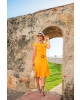 Vestido Ciganinha Amarelo Joyaly